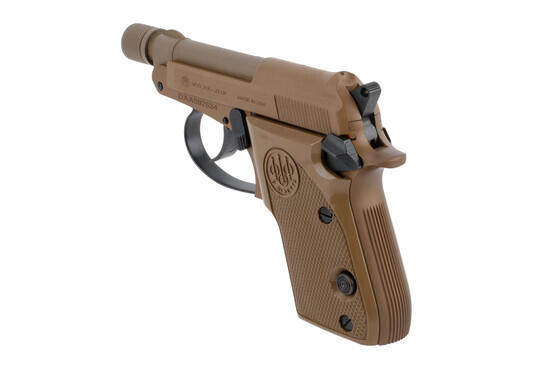Beretta 21A Bobcat Covert 22LR Pistol has a polymer grip